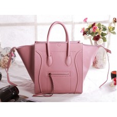 Celine Luggage Phantom Négyzet alakú Táska Cseresznyevirág Rózsaszín