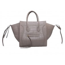 Celine Luggage Phantom Square Táska Krokodil Világos Khaki