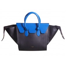 Celine Tie Bag Eredeti Bőr Fekete és Kék