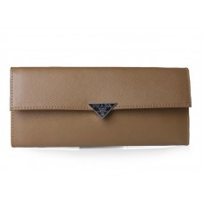 Prada Saffiano Marhabőr Kétszárnyú Pénztárca Khaki Színben