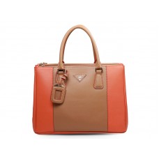 Prada Saffiano Lux Táska Barna Narancssárga