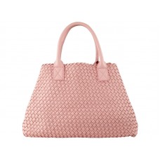 Bottega Veneta Barcelona Cabat öltésekkel világos rózsaszín