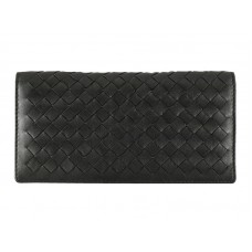 Bottega Veneta Intrecciato Nappa Continental pénztárca fekete