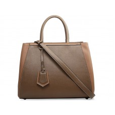 Fendi 2jours borjúbőr táska Khaki