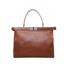 Fendi Peekaboo borjúbőr táska barna