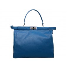 Fendi Peekaboo borjúbőr táska meleg kék