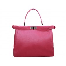 Fendi Peekaboo borjúbőr táska élénk rózsaszín