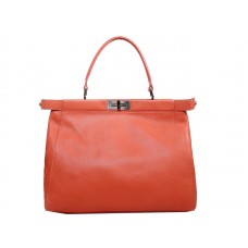 Fendi Peekaboo borjúbőr táska narancssárga