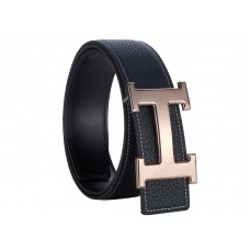 Hermès Togo Bőr Öv Everose H Csattal Fekete
