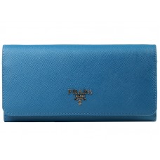Prada Saffiano Bőr Pénztárca Kék