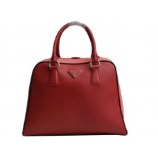 Prada Saffiano Keretes Felső Fogantyús Táska Piros