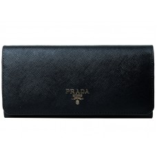 Prada Saffiano Bőr Pénztárca Fekete