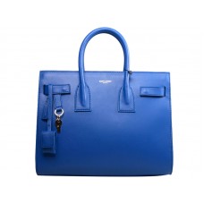 Yves Saint Laurent Sac Du Jour Tote eredeti bőr, elektromos kék színben