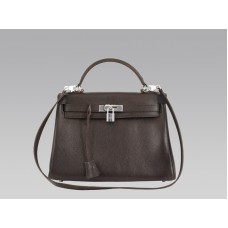 Hermès Kelly 32cm Togo Bőr Csokoládé Táska