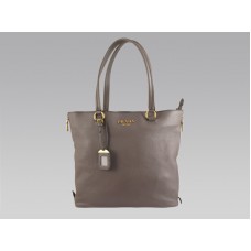 Prada Saffiano Lux Közepes Táska Szürke Nappa Bőr