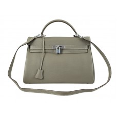 Hermès Kelly 32cm Togo Bőr Clemence Szürke