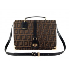Fendi Classico No.1 táska Zucca Brown színben