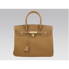 Hermès Birkin 35cm Togo Clemence Táska Arany Arany Szerelvényekkel
