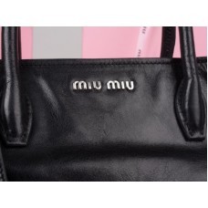 Miu Miu Mázas Bőr Táska Fekete