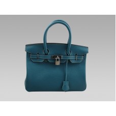 Hermès Birkin 25 Togo Bőr Táska Kék