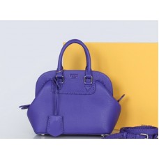 Fendi eredeti bőr mini Selleria Adele Satchel Violet
