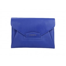 Givenchy Antigona Boríték Kuplung Szemcsés Bőr Sötétkék