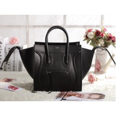 Celine Phantom Négyzet alakú Táska Epsom Bőr Fekete