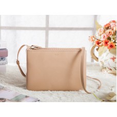 Celine Mini Trio Crossbody Messenger Táska Világosbarna
