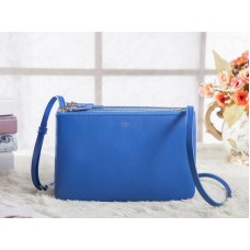 Celine Mini Trio Crossbody Messenger Táska Világoskék