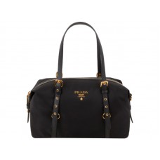 Prada Tessuto Bauletto Válltáska Fekete