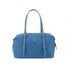 Prada Tessuto Bauletto Satchel válltáska kék