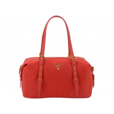 Prada Tessuto Bauletto Táska Válltáska Piros