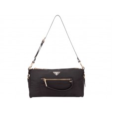 Prada Tessuto Nylon Válltáska Fekete