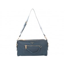 Prada Tessuto Nylon Válltáska Kék