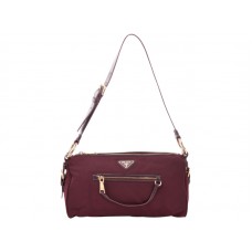 Prada Tessuto Nylon Válltáska Bordó