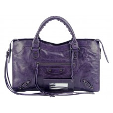 Balenciaga Közepes Klasszikus Városi Táska Sötétlila