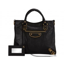 Balenciaga Arany Metál Szélű Velo Táska Fekete