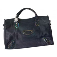 Balenciaga Klasszikus Metál Élű Irizáló Városi Táska Sötétkék