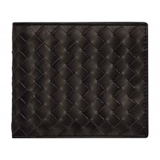 Bottega Veneta Bi-Fold pénztárca Intrecciato Vn Choclate színben
