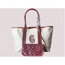 Goyard Anjou megfordítható vászon tote Mm Mauve H-gotogg3456s4