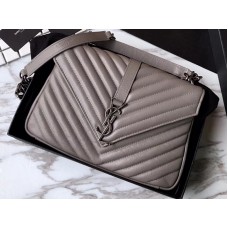 Saint Laurent Coll?Ge Medium Matelass? Leather Grey napszemüveg
