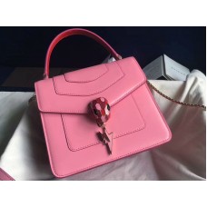 Bvlgari Serpenti Forever fülbevaló 18 cm borjúbőr rózsaszín