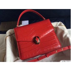 Bvlgari Flip Cover Serpenti Forever 20cm Croco Red