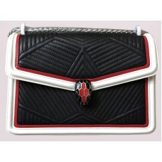Bvlgari Válltáska Serpenti Forever Fekete-Fehér