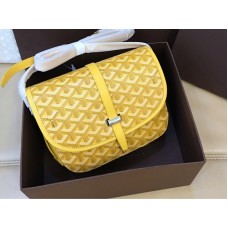 Goyard Goyardine Chevron futártáska sárga