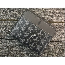 Goyard Chevron kis cipzáras pénztárca szürke