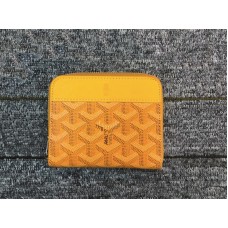 Goyard Chevron Kis Cipzáras Pénztárca Sárga