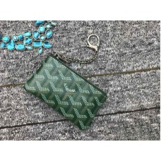 Goyard érme pénztárca kulcstartó zöld