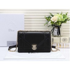 Dior Diorama Báránybőr Táska Fekete d0528