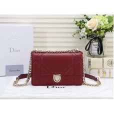 Dior Kis Dioráma Báránybőr Táska Bordó d05261